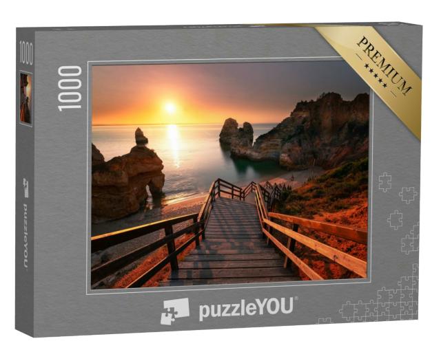 Puzzle 1000 Teile „Bucht an der Ponta da Piedade, Algarve, Portugal“