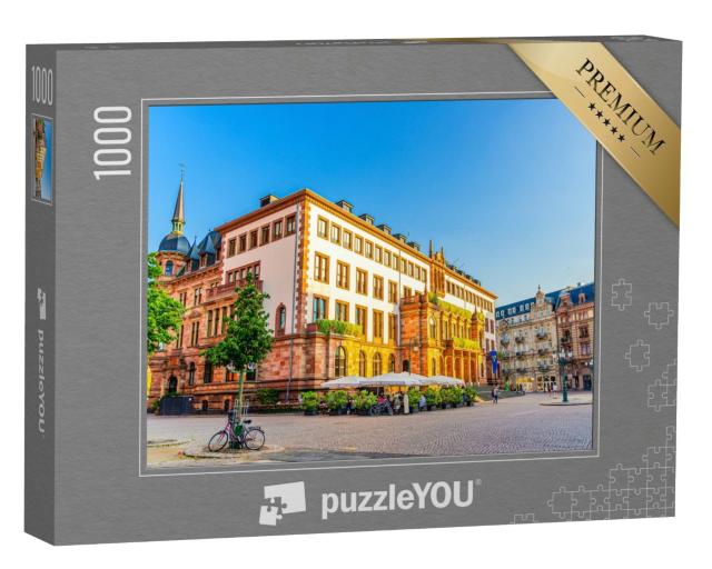 Puzzle 1000 Teile „Neues Rathaus auf dem Schlossplatz in Wiesbaden“