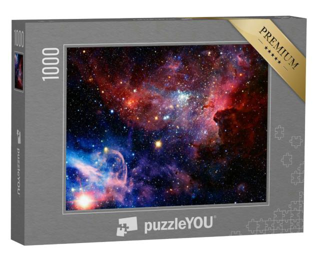 Puzzle 1000 Teile „Szene aus dem Universum, mit Sternen und Galaxien im Weltraum“