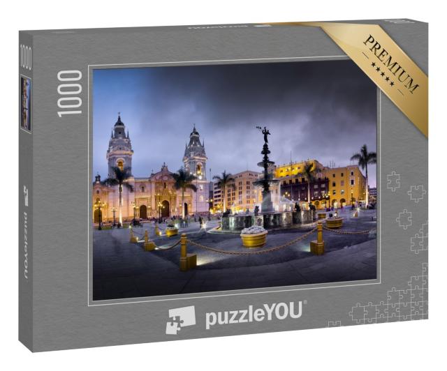 Puzzle 1000 Teile „Plaza de armas de Lima, Hauptstadt von Peru“