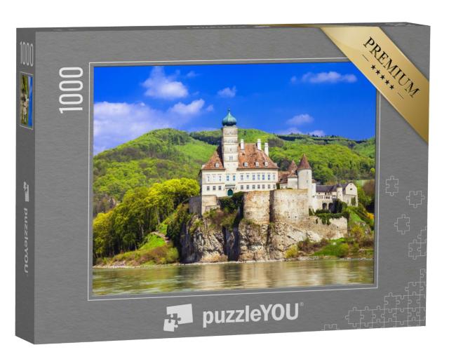 Puzzle 1000 Teile „Alte Stiftsburg an der Donau in Österreich“