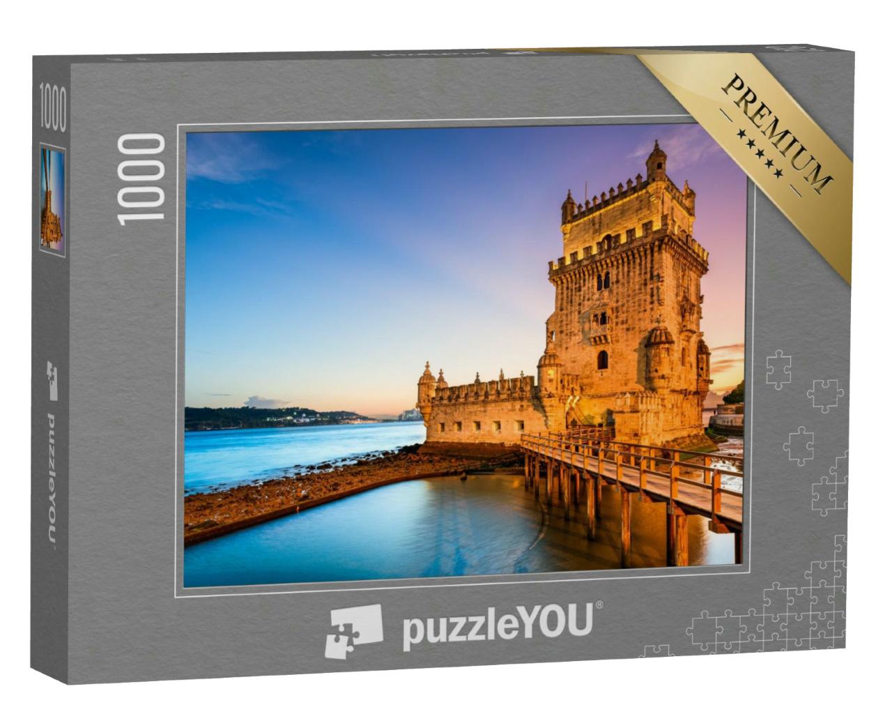 Puzzle 1000 Teile „Turm von Belem am Fluss Tejo, Lissabon, Portugal“