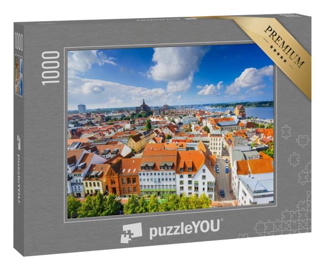 Puzzle 1000 Teile „Altstadt von Rostock, Deutschland“