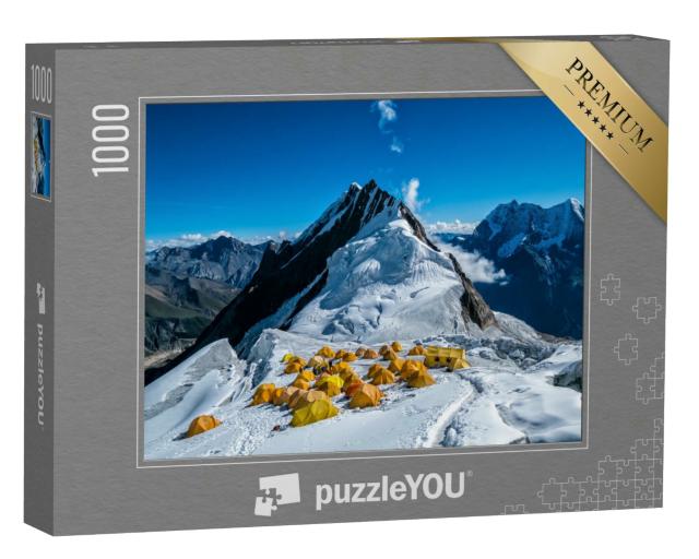 Puzzle 1000 Teile „Hochlager auf dem Gipfel des Manaslu im Himalaya-Gebirge“