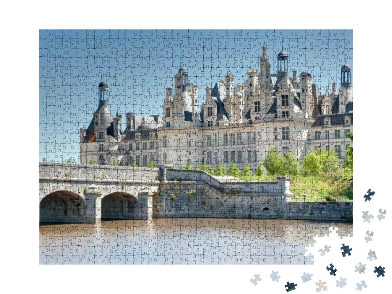 Puzzle 1000 Teile „Das prächtige Château de Chambord in Frankreich“