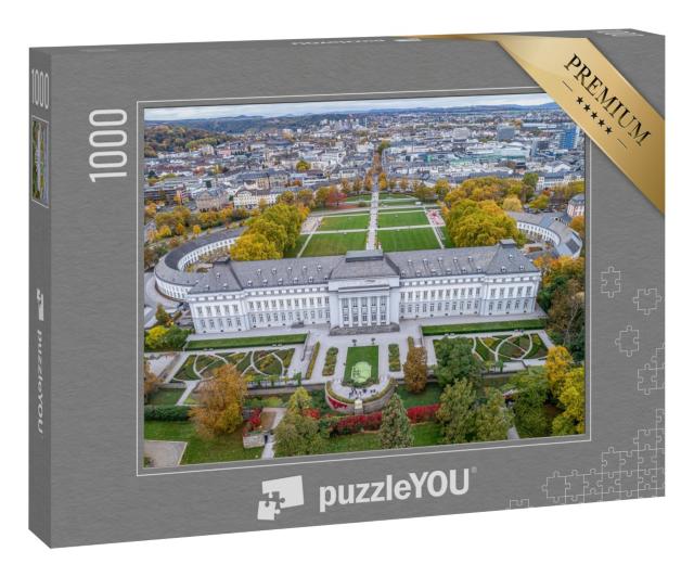Puzzle 1000 Teile „Blick über Koblenz mit Kurfürstlichem Schloss“
