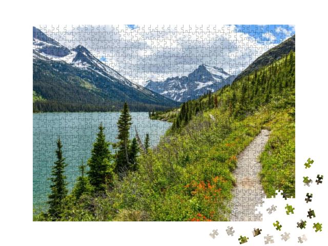 Puzzle 1000 Teile „Spring Hiking Trail“