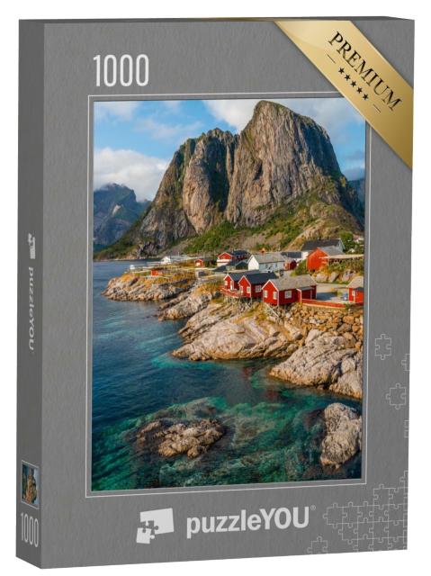 Puzzle 1000 Teile „Aufnahme von Hamnøy, Lofoten-Inseln, Norwegen“