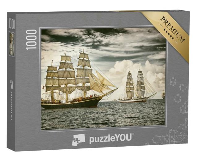 Puzzle 1000 Teile „Segelschiffe auf offener See“