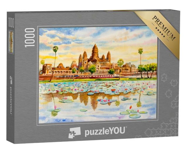Puzzle 1000 Teile „Angkor Wat, Kambodscha“