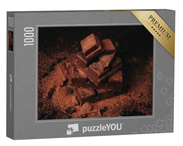 Puzzle 1000 Teile „Zartbittere Schokolade mit Zimt“
