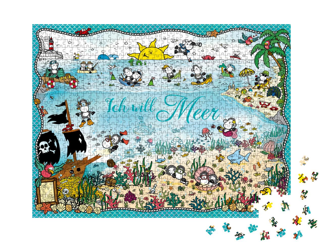 Puzzle 1000 Teile „Ich will Meer“