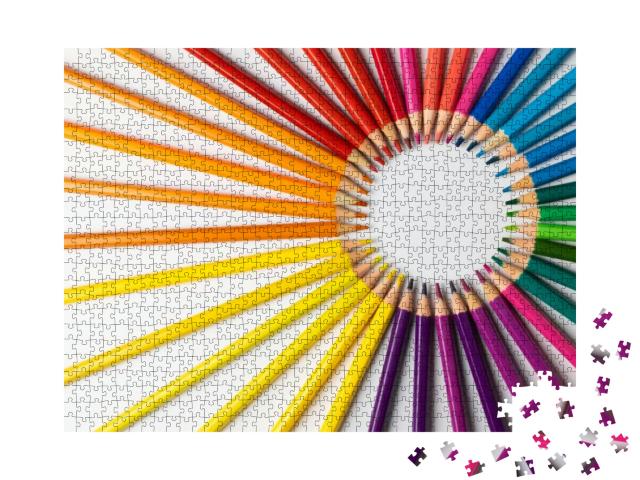 Puzzle 1000 Teile „Buntstifte“