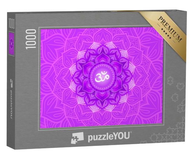 Puzzle 1000 Teile „Sahasrara, Kronenchakra-Symbol: buntes Mandala“