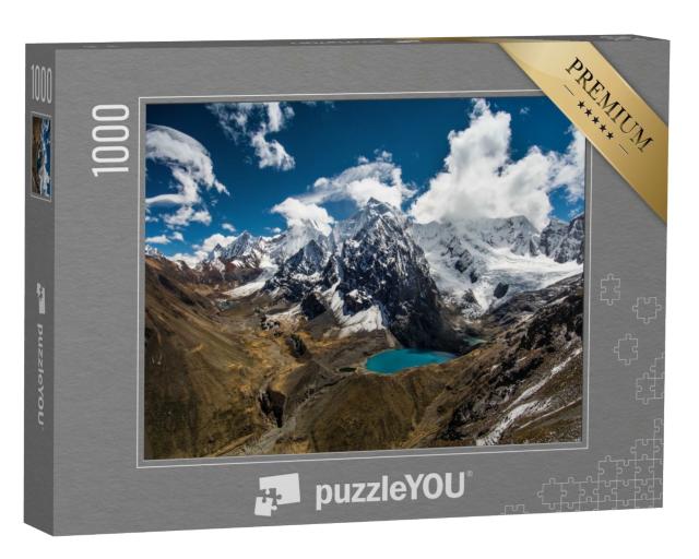 Puzzle 1000 Teile „Spektakuläres Hochgebirge, Cordillera Huayhuash, Anden, Peru“