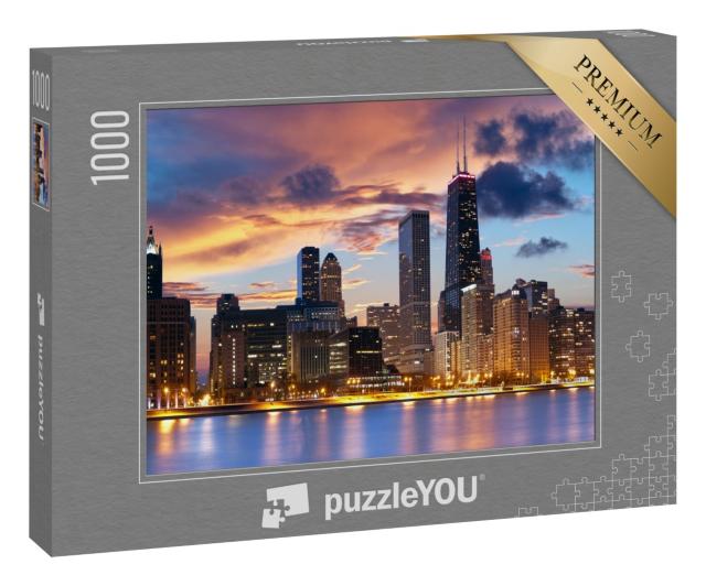 Puzzle 1000 Teile „Chicago Skyline“