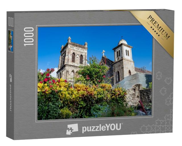 Puzzle 1000 Teile „Roseau-Kirche, Dominica“