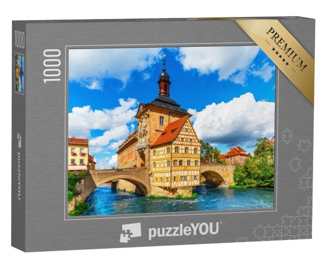 Puzzle 1000 Teile „Sommer in der Altstadt von Bamberg, Deutschland“