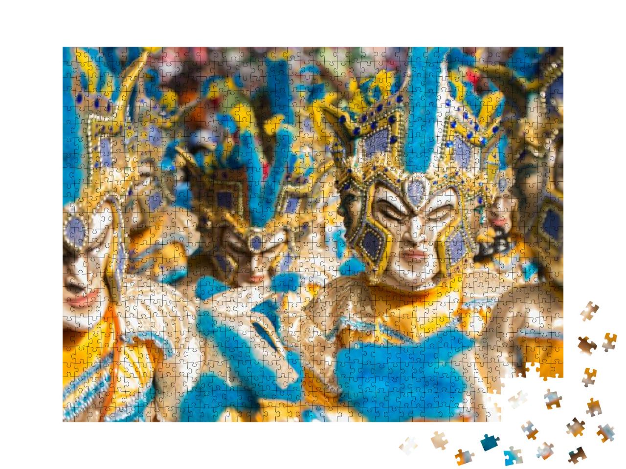 Puzzle 1000 Teile „Kultur in La Vega: Karneval, Dominikanische Republik“