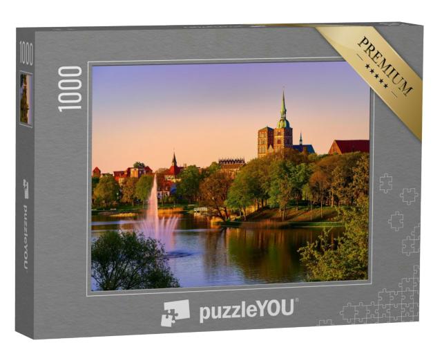 Puzzle 1000 Teile „Stralsund am Abend: Bild der Stadt“