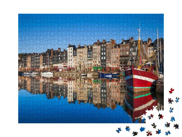 Puzzle 1000 Teile „Hafen von Honfleur“