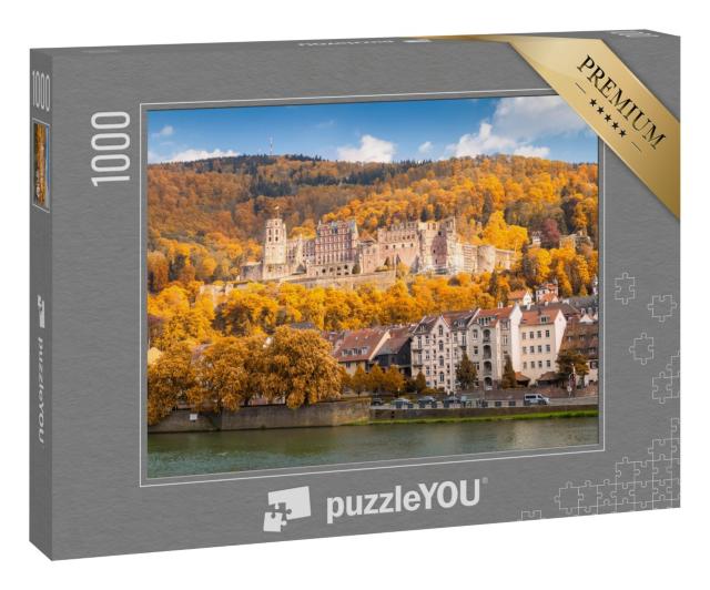 Puzzle 1000 Teile „Die Ruine des Heidelberger Schlosses, Deutschland“