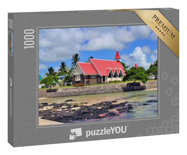 Puzzle 1000 Teile „Idyllische Kirche in Cap Malheureux, Mauritius“