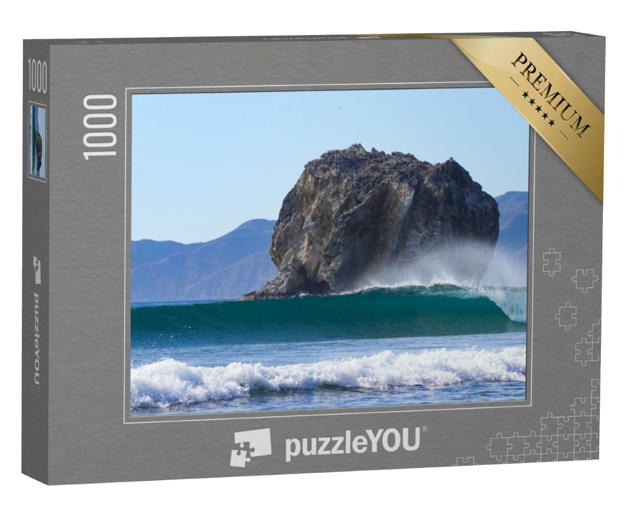 Puzzle 1000 Teile „Perfekte Welle am Surfspot Witch's Rock, Costa Rica“