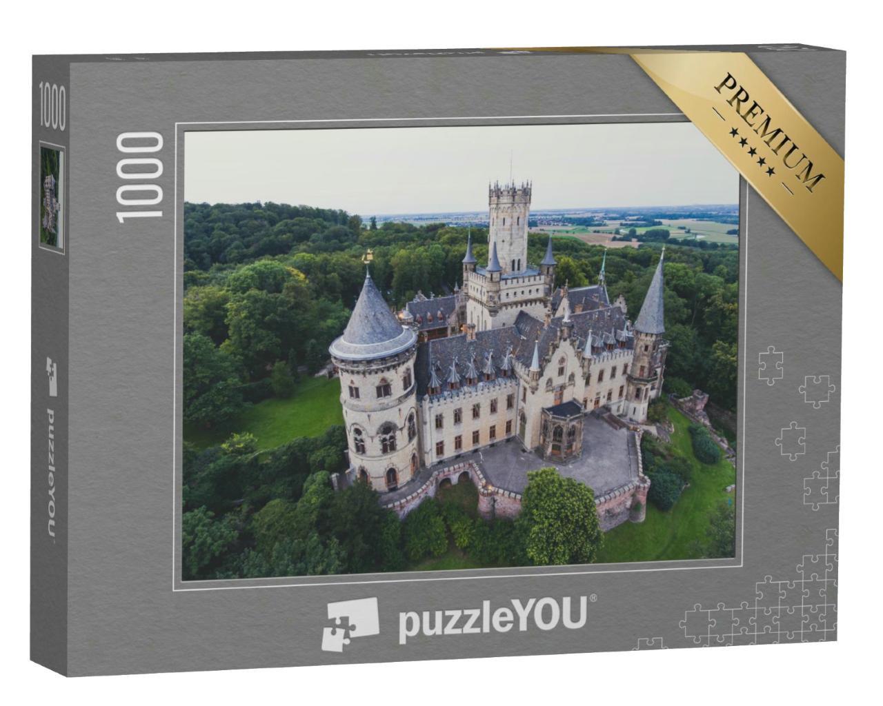 Puzzle 1000 Teile „Schloss Marienburg, gotisches Bauwerk in Niedersachsen“