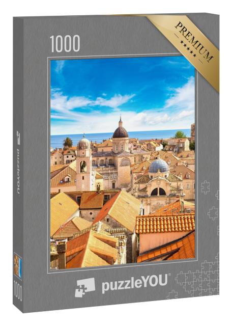 Puzzle 1000 Teile „Wunderschöne Altstadt von Dubrovnik, Kroatien“