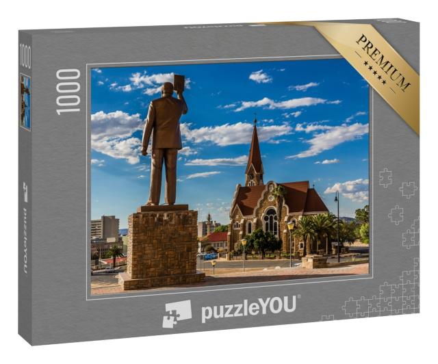 Puzzle 1000 Teile „Denkmal des ersten namibischen Präsidenten in Windhoek, Namibia“