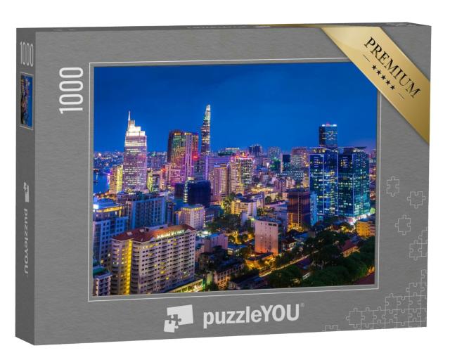 Puzzle 1000 Teile „Ho Chi Minh Skyline in Vietnam“