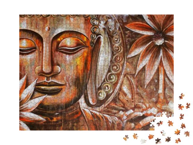 Puzzle 1000 Teile „Meditierender Buddha “