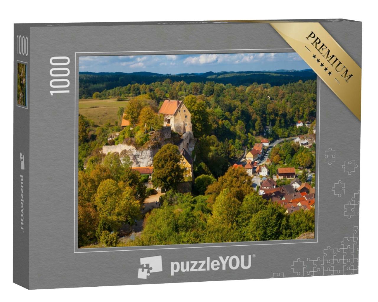 Puzzle 1000 Teile „Festung in Pottenstein, Bayern“