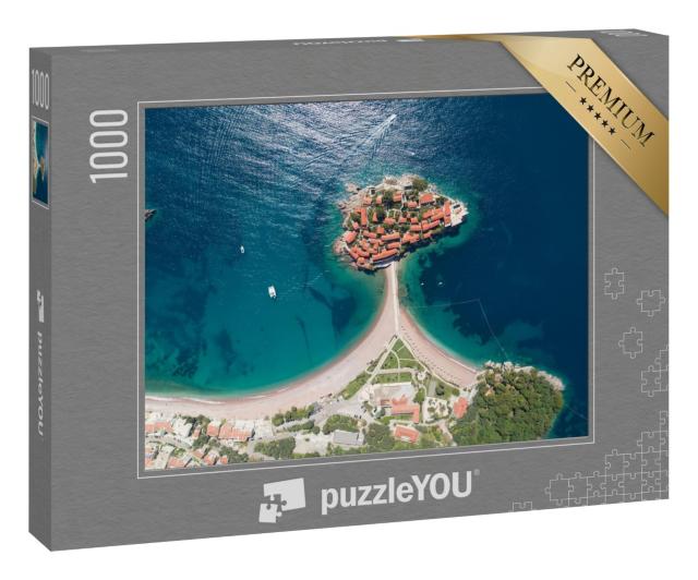 Puzzle 1000 Teile „Insel Sveti Stefan in Budva, Montenegro“