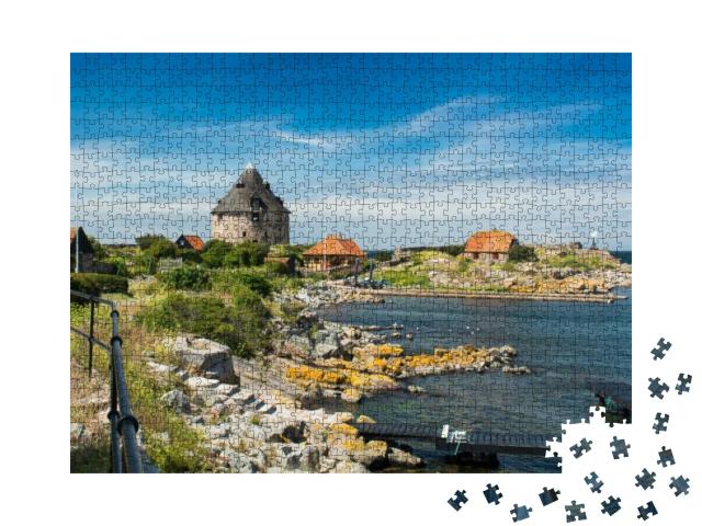Puzzle 1000 Teile „Christianso: malerische dänische Insel in der Nähe von Bornholm in der Ostsee“