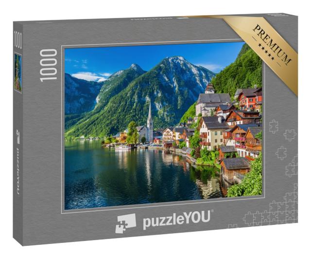 Puzzle 1000 Teile „Hallstatt, Salzkammergut, Österreich, Alpen“