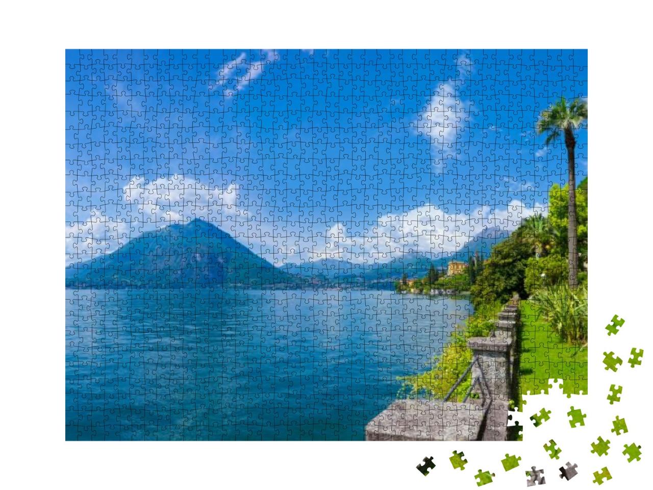 Puzzle 1000 Teile „Sonniges Panorama auf den Comer See“