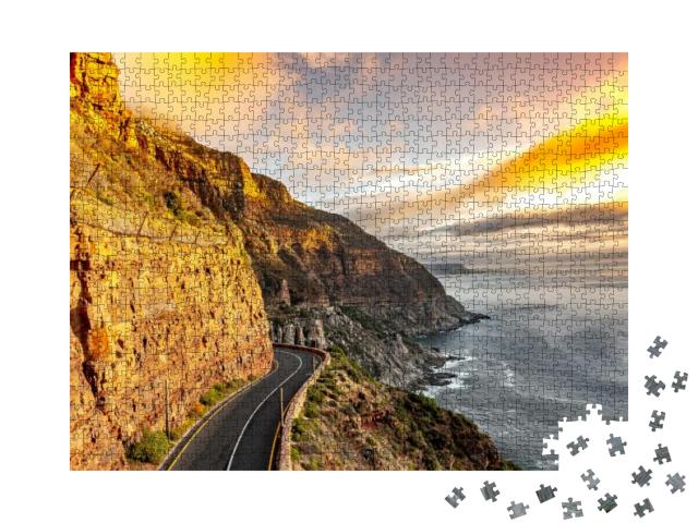 Puzzle 1000 Teile „Chapman's Peak Drive in Kapstadt, Südafrika“