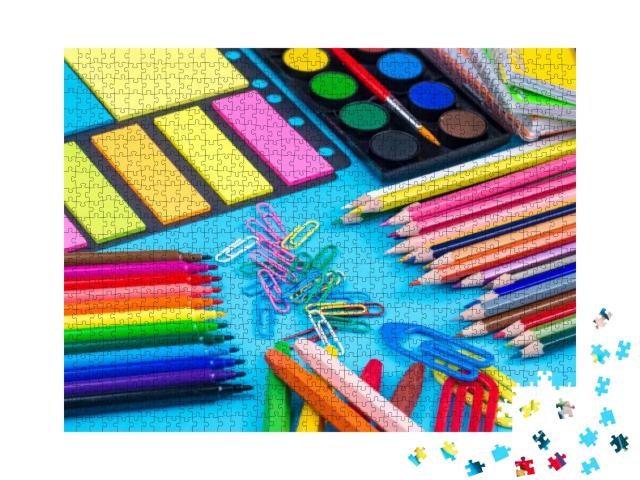 Puzzle 1000 Teile „Bunte Bleistifte“