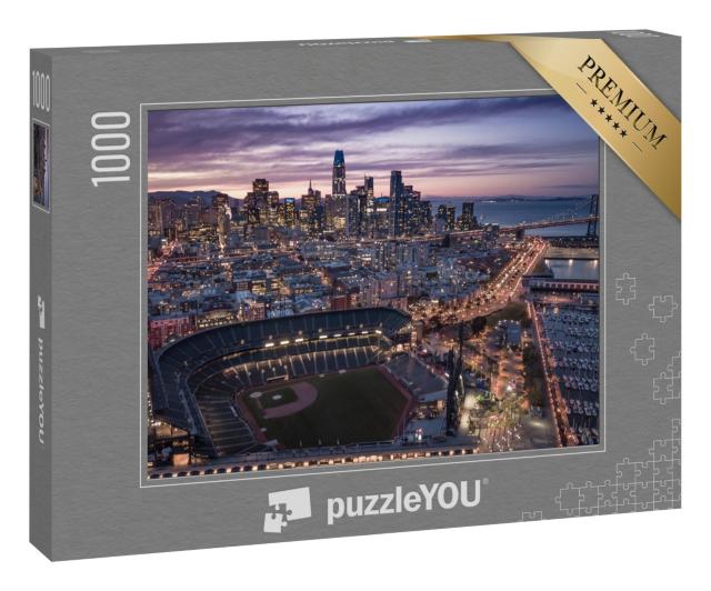 Puzzle 1000 Teile „Abend über San Francisco, Kalifornien, USA“