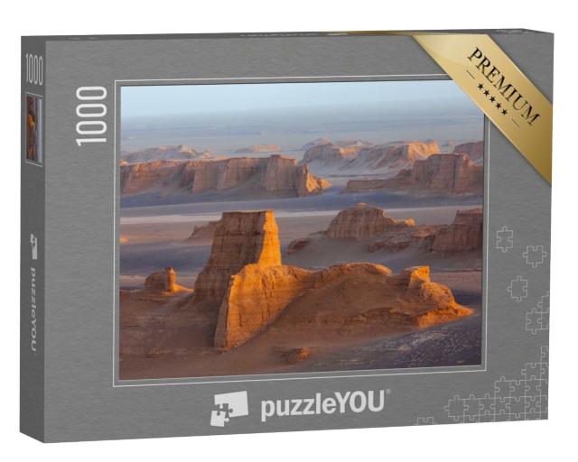 Puzzle 1000 Teile „Sandtürme der Kaluts in der Wüste Dasht-e-Lut, Iran“