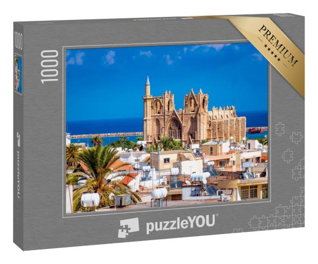 Puzzle 1000 Teile „Lala Mustafa Pascha Moschee, Famagusta, Zypern“