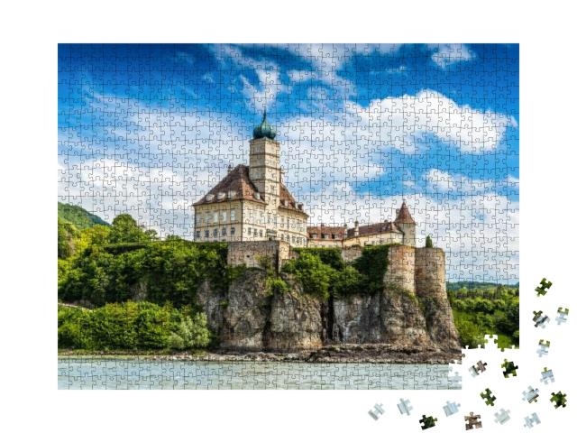 Puzzle 1000 Teile „Schloss Schonbühl, Donau, Niederösterreich“