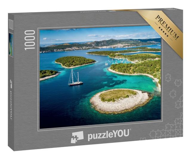 Puzzle 1000 Teile „Wunderschöne Paklinski-Inseln in Hvar, Kroatien“