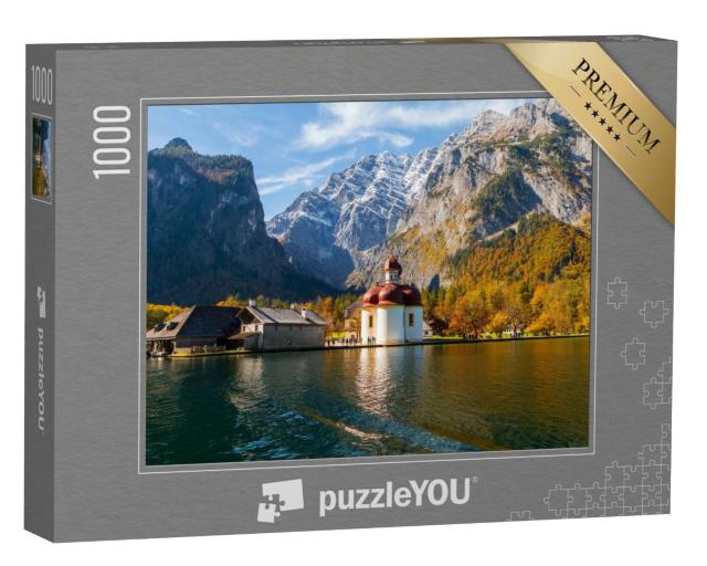 Puzzle 1000 Teile „St. Bartholomä am Königssee, Bayern, Deutschland“