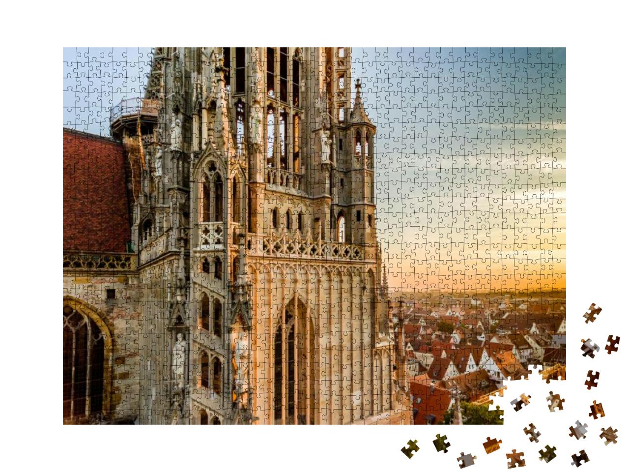 Puzzle 1000 Teile „Ulmer Münster mit höchsten Kirchturm der Welt“