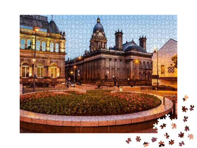 Puzzle 1000 Teile „Stadthalle von Leeds, England“