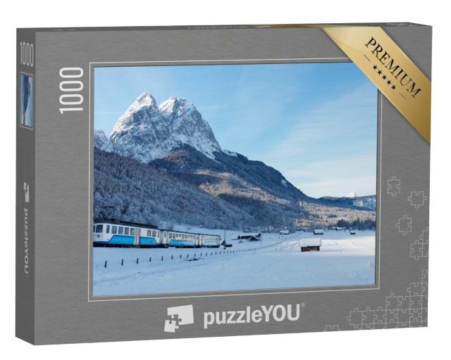 Puzzle 1000 Teile „Zugspitz-Zahnradbahn in der Nähe von Garmisch-Partenkirchen, Bayern“