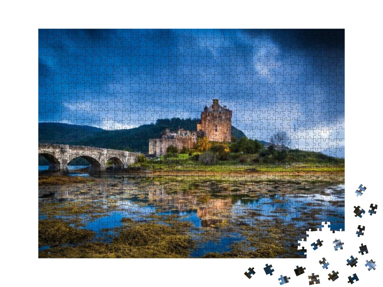 Puzzle 1000 Teile „Mystisches Eilean Donan Castle, Schottland“